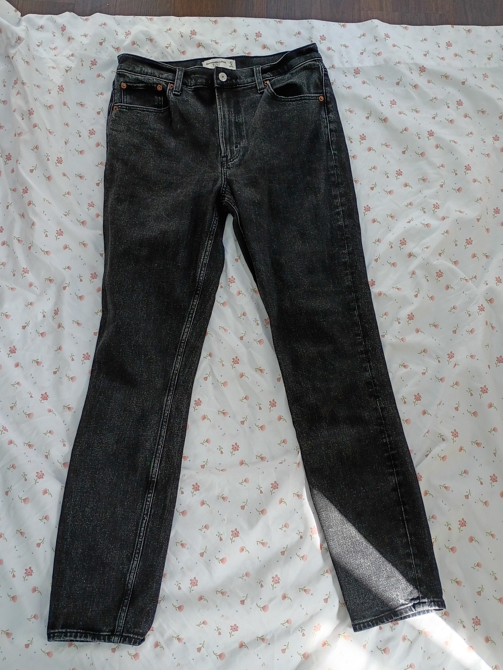 Y2K Abercrombie & Fitch Skinny Jeans Black High Rise 27 4L